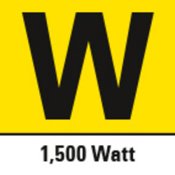 1.500 W nazivna moč