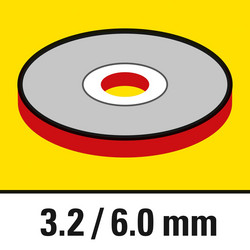 Debelina koluta 3,2/6 mm