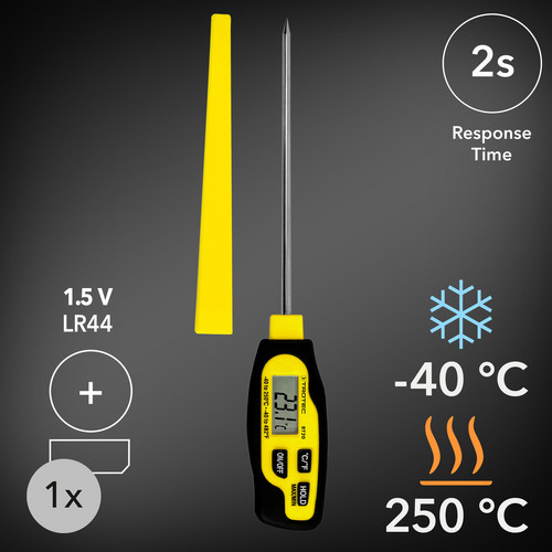 Hitro in enostavno merjenje temperature jedra in veliko merilno območje