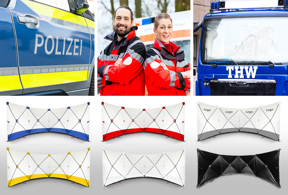 Ideal für Polizei, Rettungskräfte, THW