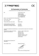 Izjava o skladnosti infrardečega grelnega sevalnika IR 2010 (INT)