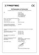 Izjava o skladnosti infrardečega termometra BP15 (INT)