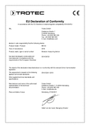 Izjava o skladnosti merilnika vlage BM40 (INT)