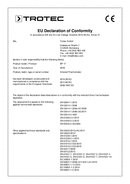 Izjava o skladnosti pirometra BP17 (INT)