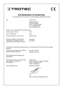 Izjava o skladnosti termohigrometra T210 (INT)