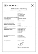 Konformitätserklärung Klarwasser-Tauchpumpe TWP 4006 E / TWP 7506 E, flachabsaugend (INT)