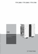 Navodilo za uporabo adsorpcijskega razvlažilnika zraka TTR 2000 / TTR 2800 / TTR 3700 (INT)