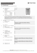 Podatkovni list izdelka lokalna klimatska naprava PAC 3810 S (INT)