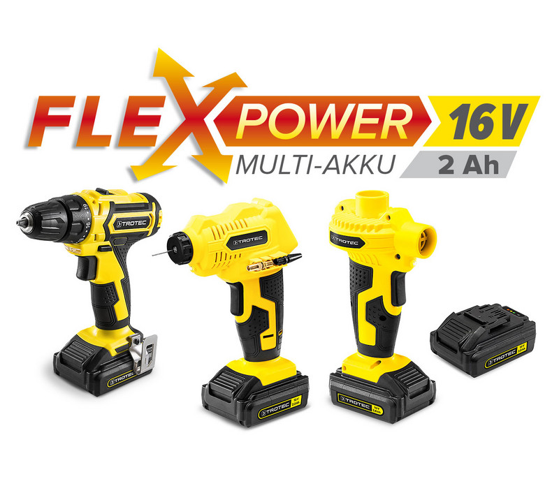 Univerzalni akumulator Flexpower, 16 V, 2 Ah