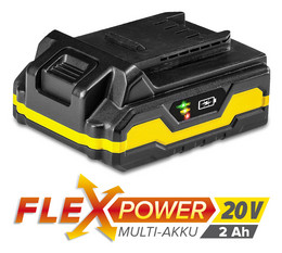 Univerzalni akumulator Flexpower, 20 V, 2 Ah