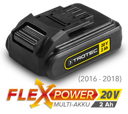 Univerzalni akumulator Flexpower (20 V, 2 Ah) za obstoječe naprave do 2018