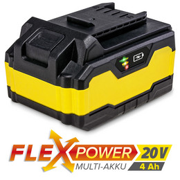 Univerzalni akumulator Flexpower, 20 V, 4 Ah