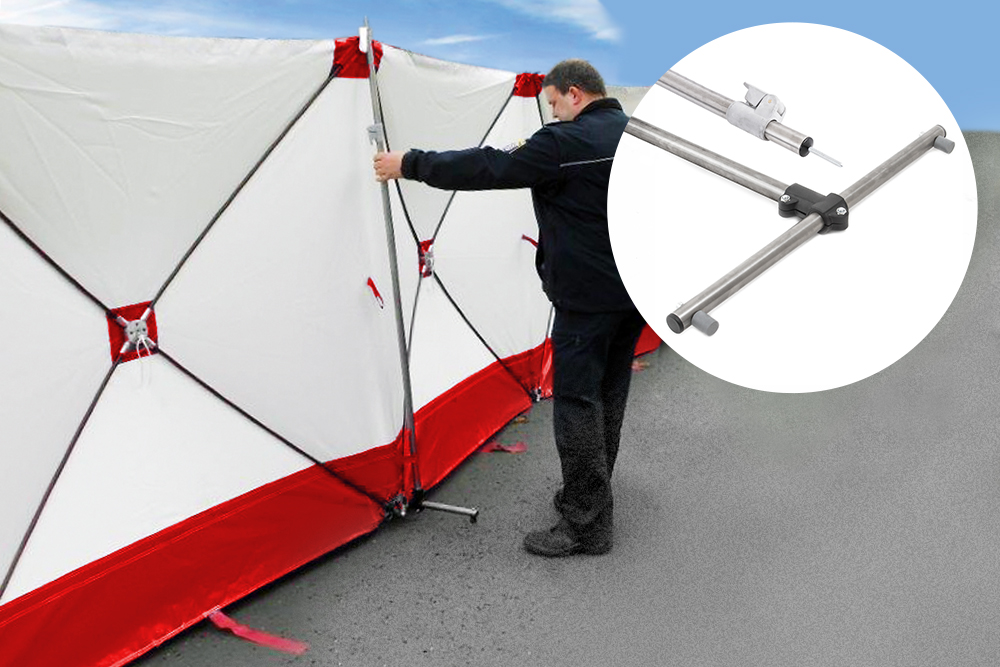 VarioScreen Sichtschutzwand – Teleskopstange